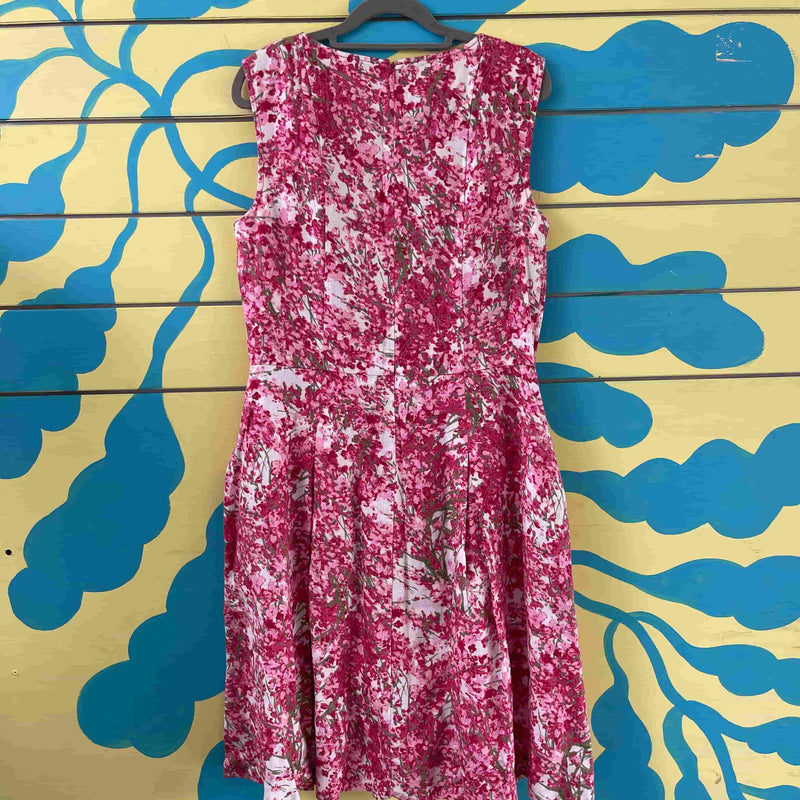 Vestido Rosado de flores rosa - Image 2