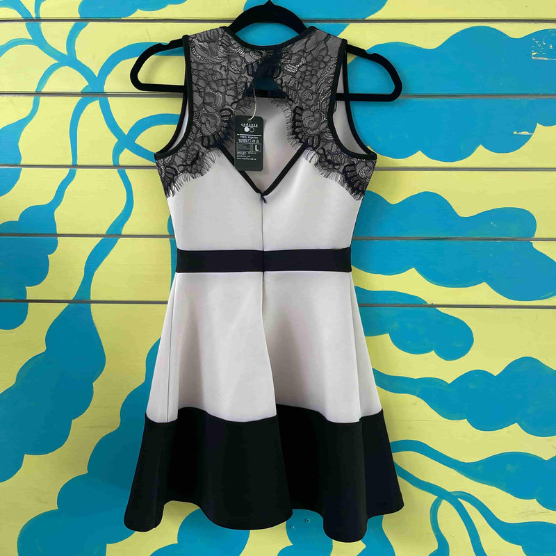 Vestido blanco y negro - Image 2