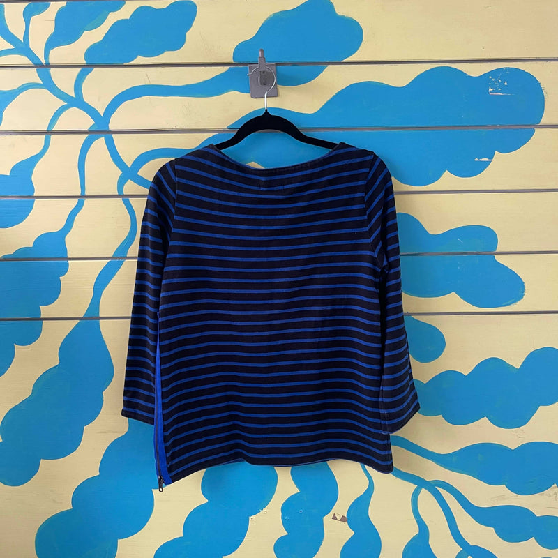Saco de rayas negras y azules - Image 2