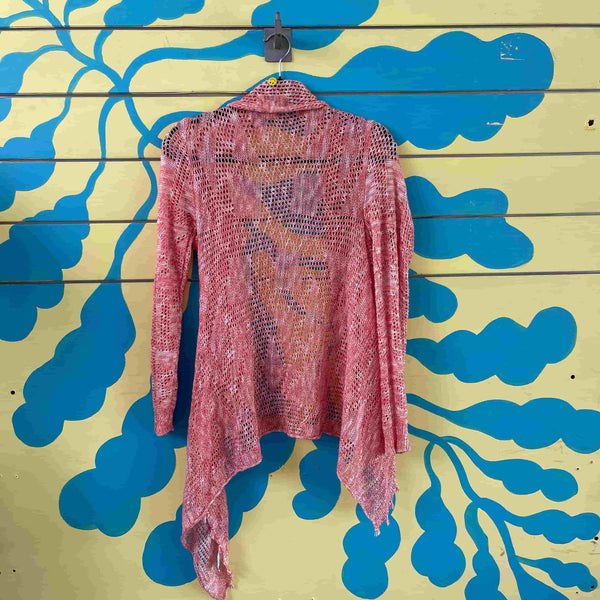 Saco tejido jaspeado salmon y blanco - Secondary