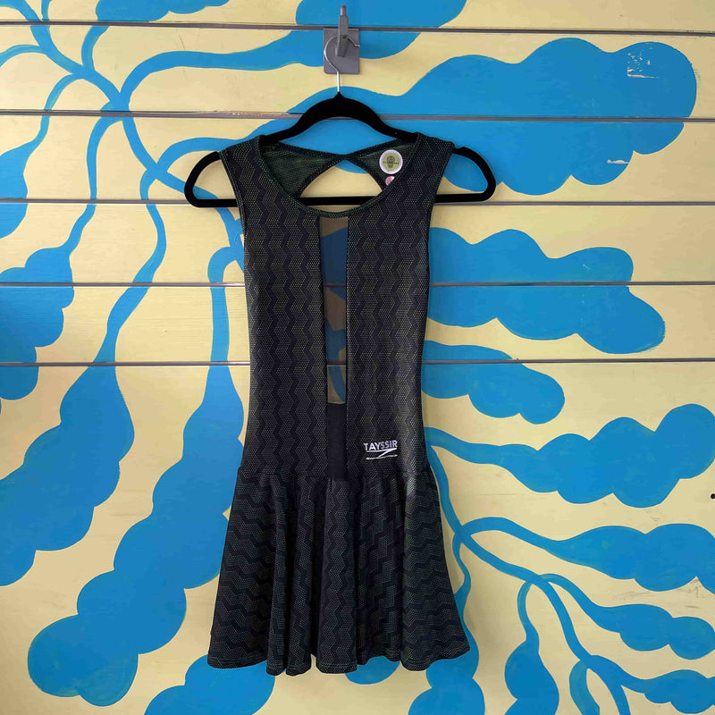 Vestido verde y negro - Image 1