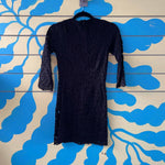 Vestido negro con encaje - Thumbnail 2