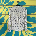 Blusa camisera blanca de piñas - Thumbnail 2