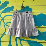 Falda lila con flores blancos - Thumbnail 1