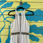 Vestido blanco con cinturon - Thumbnail 3