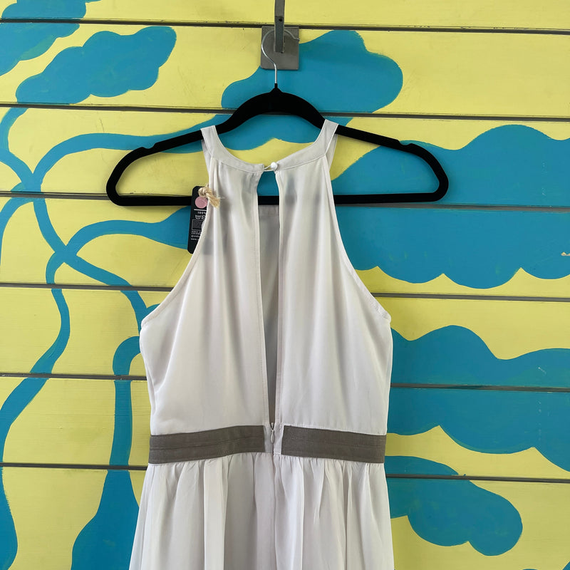 Vestido blanco con cinturon - Image 3