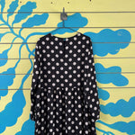 Vestido negro de bolas blancas talla M - Thumbnail 3