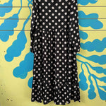 Vestido negro de bolas blancas talla M - Thumbnail 2