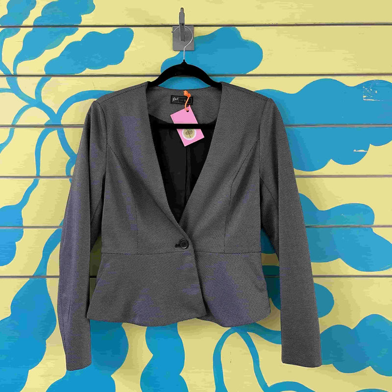 Blazer gris y negro talla S - Image 1