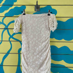 Vestido blanco de flores - Thumbnail 2