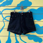 Short Negro con imitacion de bolsillo - Thumbnail 1