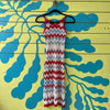 Vestido Rojo de rayas blancas y azules Talla S
