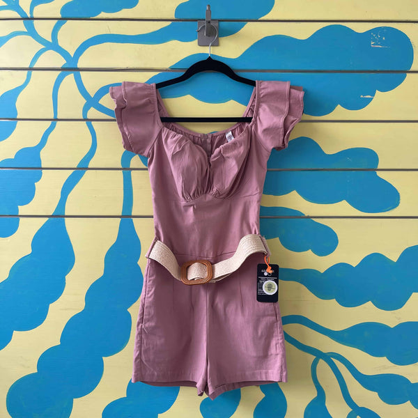 Enterizo rosa viejo talla M