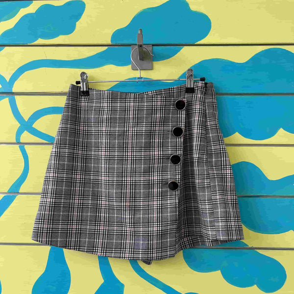 Falda de cuadros Stradivarius talla 38