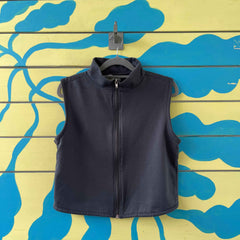chaleco gris piel de durazno talla S