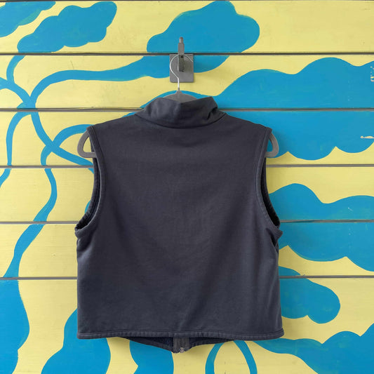 chaleco gris piel de durazno talla S