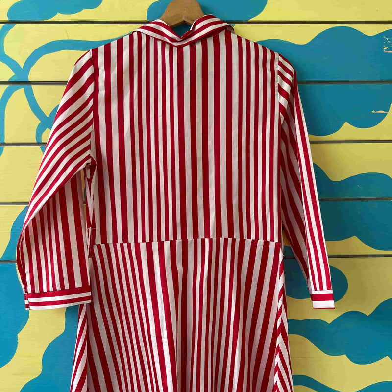 Vestido de rayas rojas talla L - Image 4