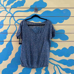 Blusa azul de puntos talla M - Thumbnail 1