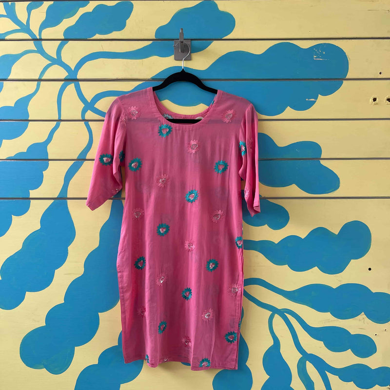 Blusa tunica rosa talla S - Image 1