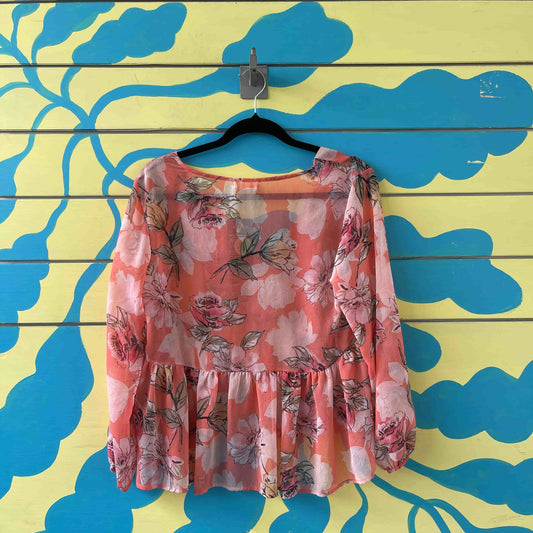 Camisa salmon talla M