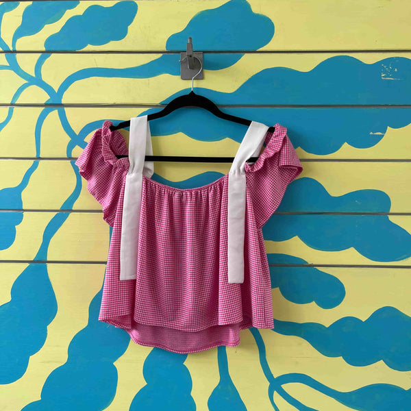 Camisa rosa de cuadros talla S - Secondary