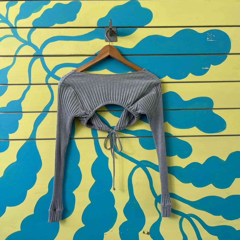 Croptop gris talla S - Image 2