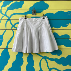 Minifalda blanca de tablas talla 6