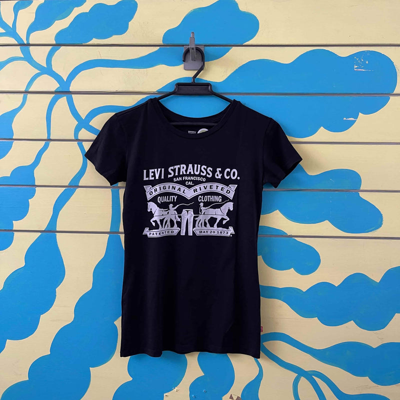 Camiseta negra Levis talla XS - Image 1