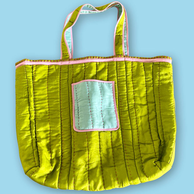 Bolso doble faz de seda - Image 3