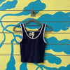 Croptop azul talla M