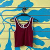 Croptop vinotinto talla M