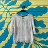 Camiseta transparente blanca talla L