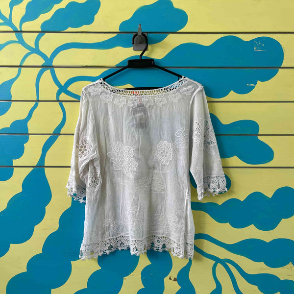 Camiseta transparente blanca talla L - Secondary