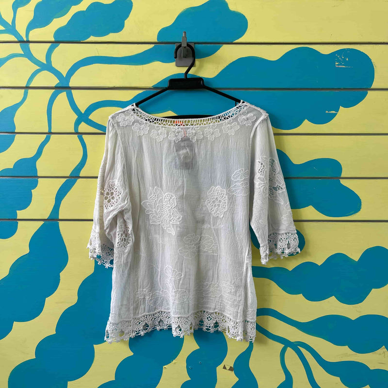 Camiseta transparente blanca talla L - Image 2
