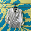 Camisa camisera marfil brillante talla L