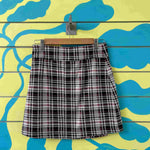 Minifalda cuadros gris blanco rojo talla M - Thumbnail 2
