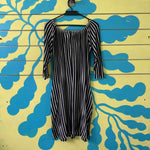 Vestido negro rayas blancas talla XL - Thumbnail 2