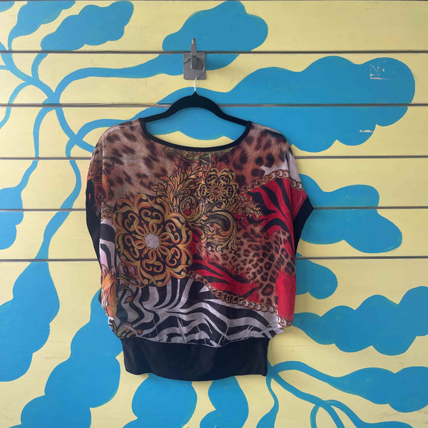 Camisa animal print Entry talla M