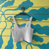 Camiseta tejida blanca talla M