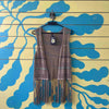 Chaleco tejido cafe talla S
