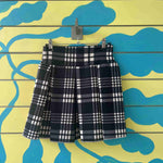 Falda de cuadros negro y blanco talla S - Thumbnail 2