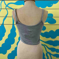 Croptop gris forever 21 talla M