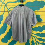 Camisa de hombre de cuadros azules y blancos talla XXL - Thumbnail 2