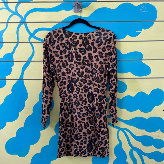 Vestido animal print talla S