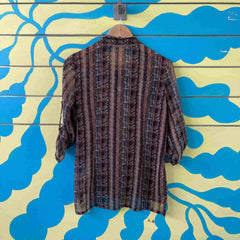 Camisa cafe animal print talla 10