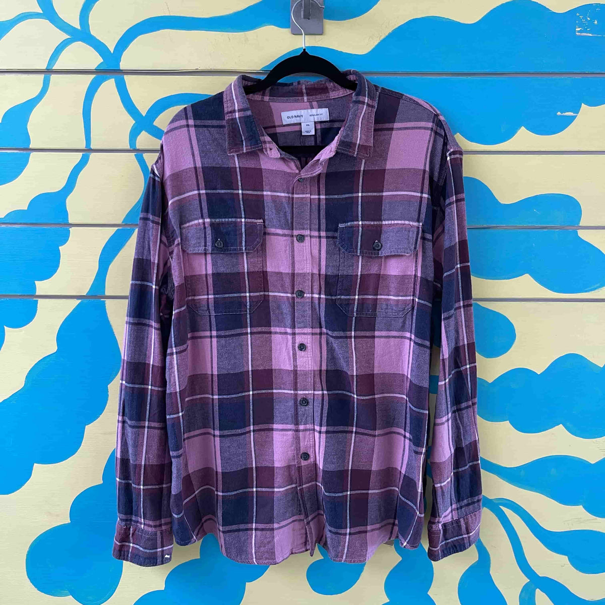 Camisa de cuadros rosa negra talla XXL
