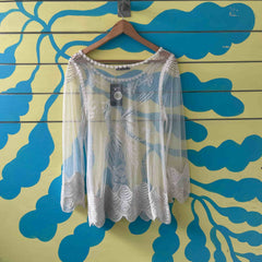 Camiseta transparente blanca Talla L