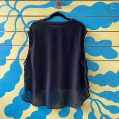 Camiseta negra transparente talla S
