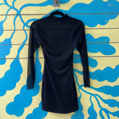 Vestido negro transparente talla S