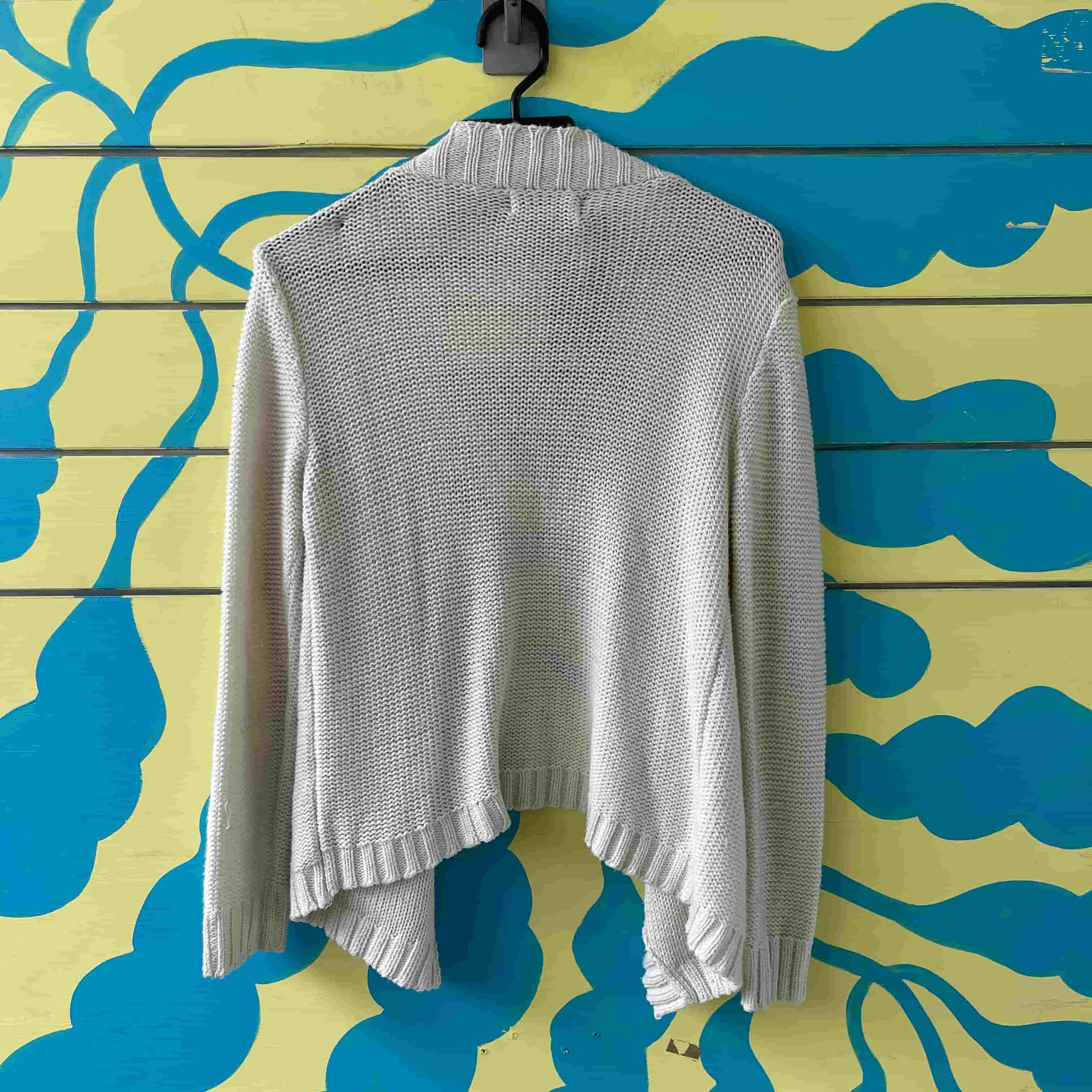 Saco blanco tejido Color Blue talla M